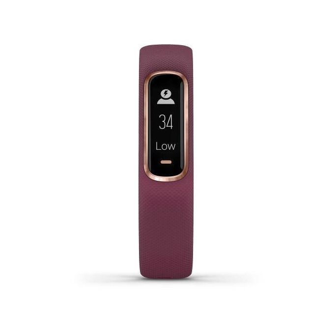 Garmin Vivosmart 4 Fitness Tracker with Wrist Heart Rate Monitor – Berry/Rose Gold Size S/M