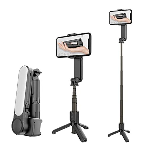 L09 Selfie Stick Tripod with Gimbal Stabilizer — product view 3