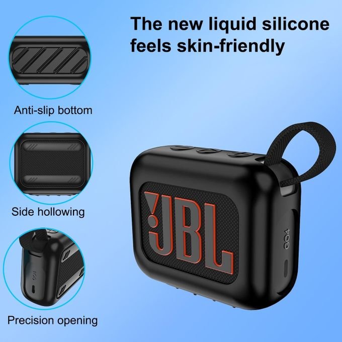 Silicone Protective Case for JBL Go 4 Wireless Bluetooth Speaker (Grey) in kumasi