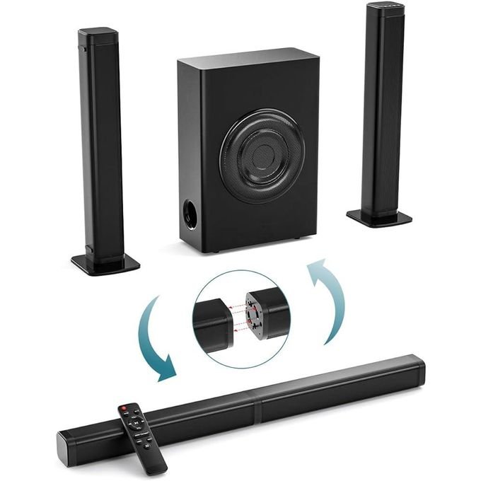 9000W Professional Soundbar with High-Quality Subwoofer – Black (GERMAN STANDARD) in kumasi