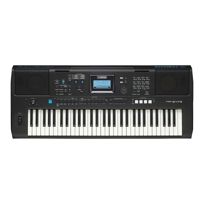 Yamaha PSR-E473 Black Musical Keyboard with Adapter