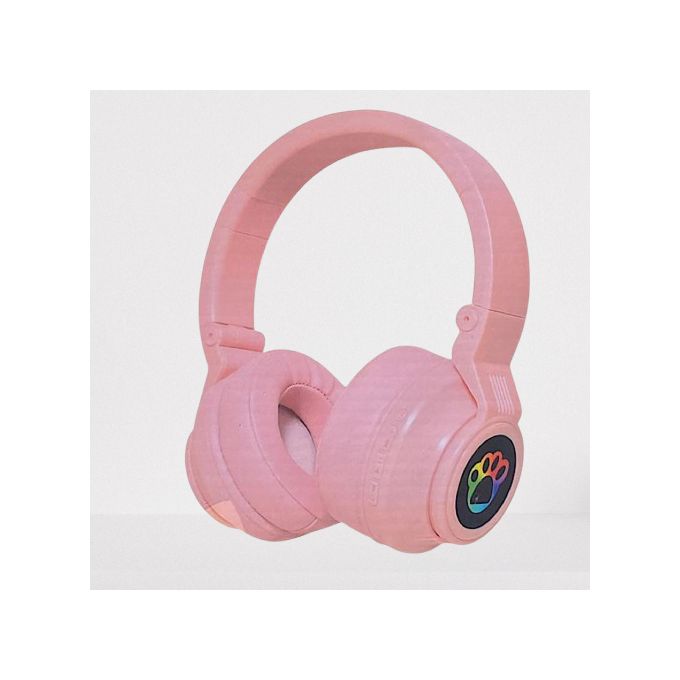 Pink Wireless Bluetooth Headphones