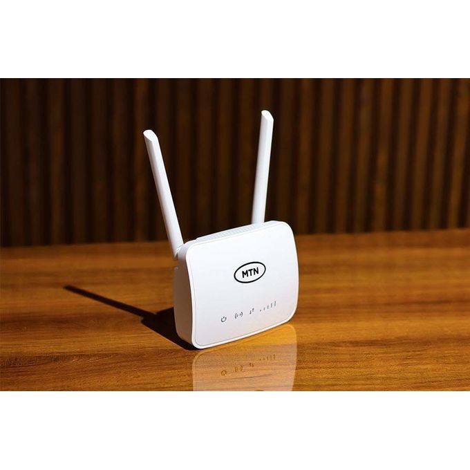 MTN Universal 4G+/5G Broadband Router (CAT 4) with Backup Battery – White