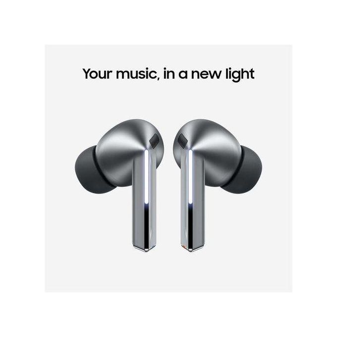 Samsung Galaxy Buds 3 Pro AI True Wireless Earbuds with Real-Time Interpretation and Active Noise Cancellation – Silver