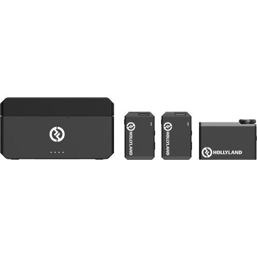 Buy Hollyland LARK MAX Duo 2-Person Wireless Microphone System (2.4 GHz, Black) in Kumasi