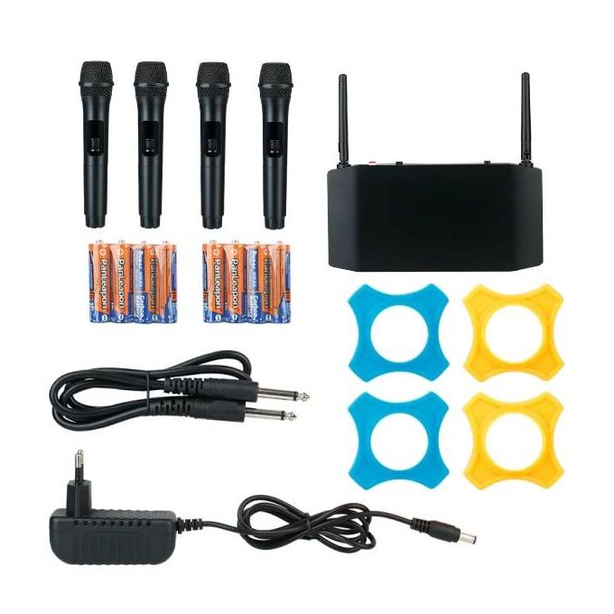 QLXD4 Professional 4-Channel Handheld Wireless Microphone for Meetings