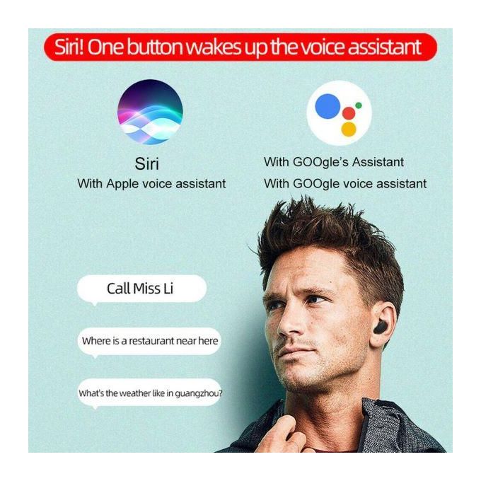 Black Redmi 2 True Wireless Bluetooth Earbuds