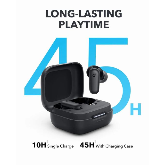 Anker Soundcore R50iNC True Wireless Bluetooth Earbuds with Active Noise Cancellation, 10mm Bass Drivers, and Up to 45 Hours of Playtime – Black