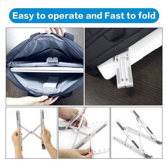 Adjustable Bracket for Foldable Laptop and Tablet Stand