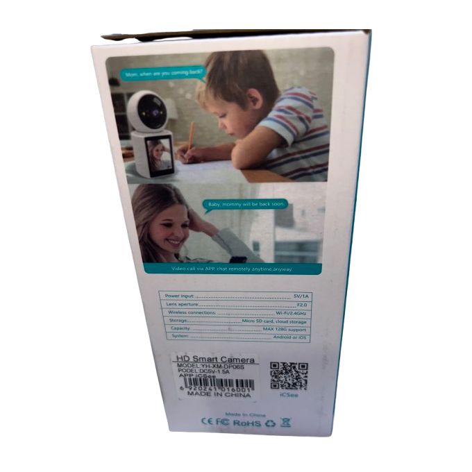 White HD WiFi Camera with One-Touch Video Calling — product view 5