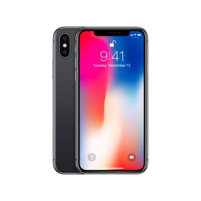 Apple iPhone X – 64GB Storage – 3GB RAM – 12MP Rear Camera / 7MP Front Camera – Space Gray with Case and Screen Protector