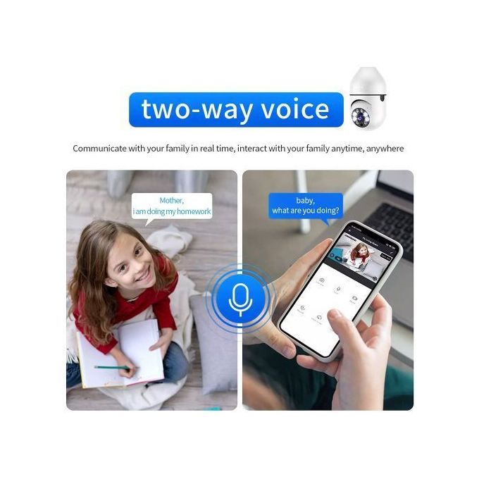 360° HD WiFi Wireless Light Bulb Camera — product view 3