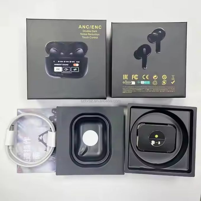 Tour Pro2 Wireless Earbuds with 21 Language Support, ENC Noise Cancellation, Extended Battery Life, In-Ear Design, LCD Smart Full Touch Screen, and TWS Technology