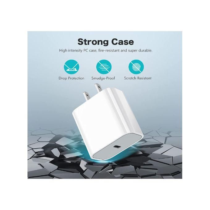 25W 2-Pin USB C Fast Charger for iPhone with PD Type C Power Adapter and USB C to Lightning Cable – Compatible with iPhone 14, 13, 12 Pro Max/Mini, 11, XS, XR, X, 8 Plus, and…