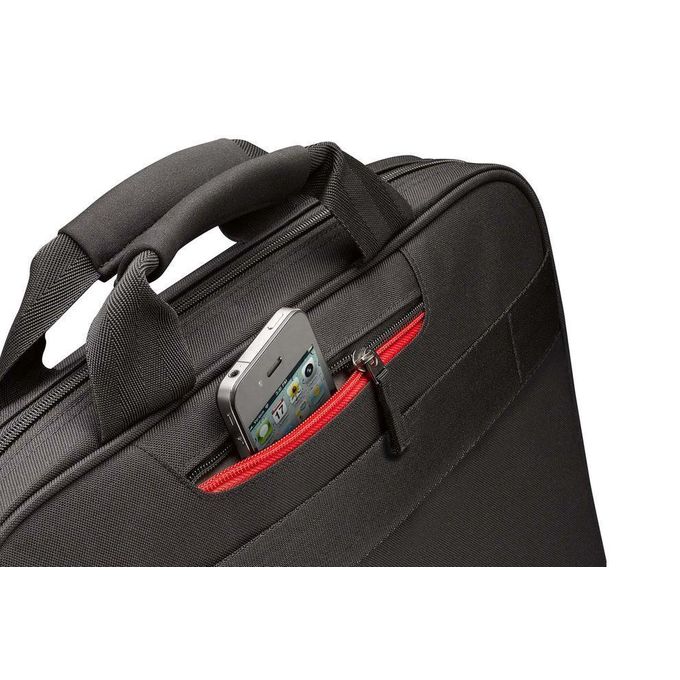Case Logic DLC 115 Black Top-Load Briefcase for 15.6” Laptops – Business Casual Style