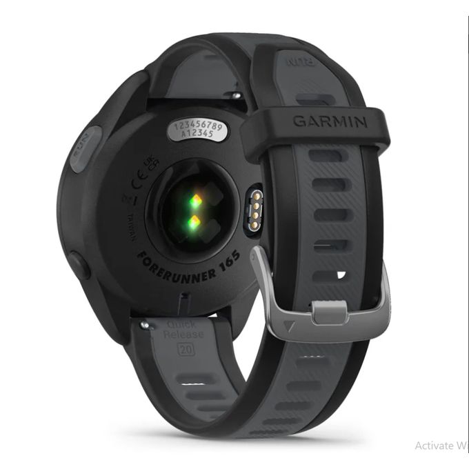 Garmin Forerunner 165 GPS Watch in Black and Slate Grey