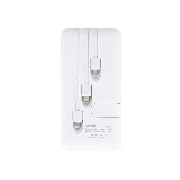 White 3-in-1 Cmopol 30000mAh Portable Power Bank