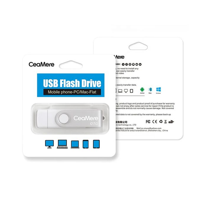 CeaMere 128GB OTG Micro USB Flash Drive for Smartphones, Laptops, and Tablets