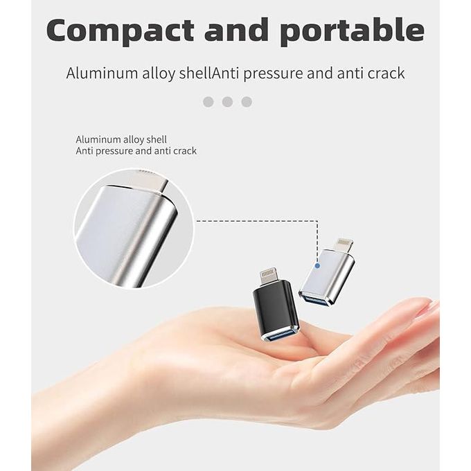Multicolor iPhone Lightning to USB OTG Adapter Converter
