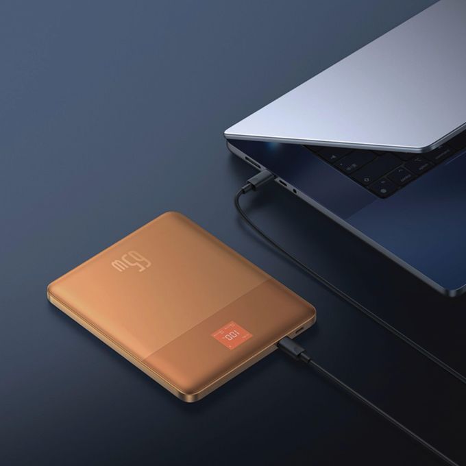 Baseus Blade2 Intelligent Edition 12000mAh Fast-Charging Power Bank with Digital Display – 65W Brown — product view 3