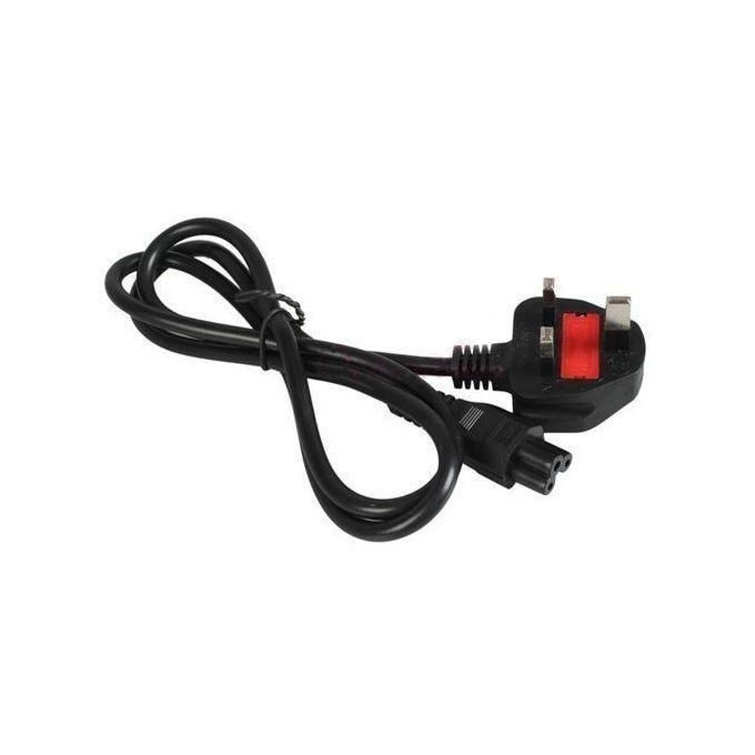 HP Small Blue Pin Adapter Replacement – 19.5V with Fused Power Cord – Black
