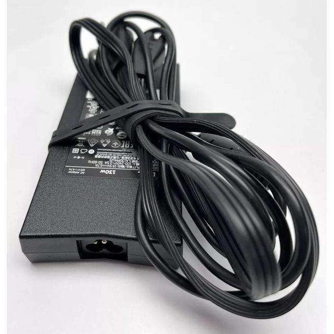 DELL 130W AC Power Adapter Charger – 19.5V, 6.7A, Model LA130PM121 – Black