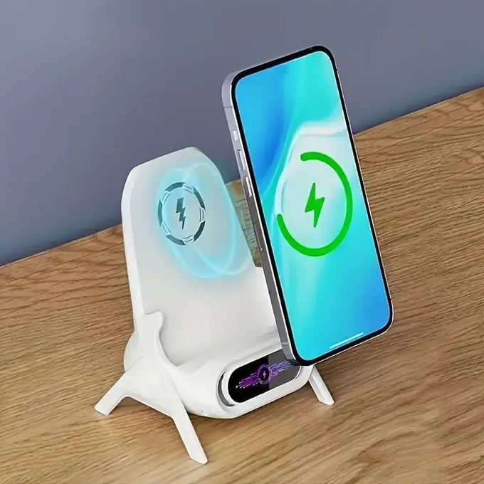 White Wireless Charger Stand