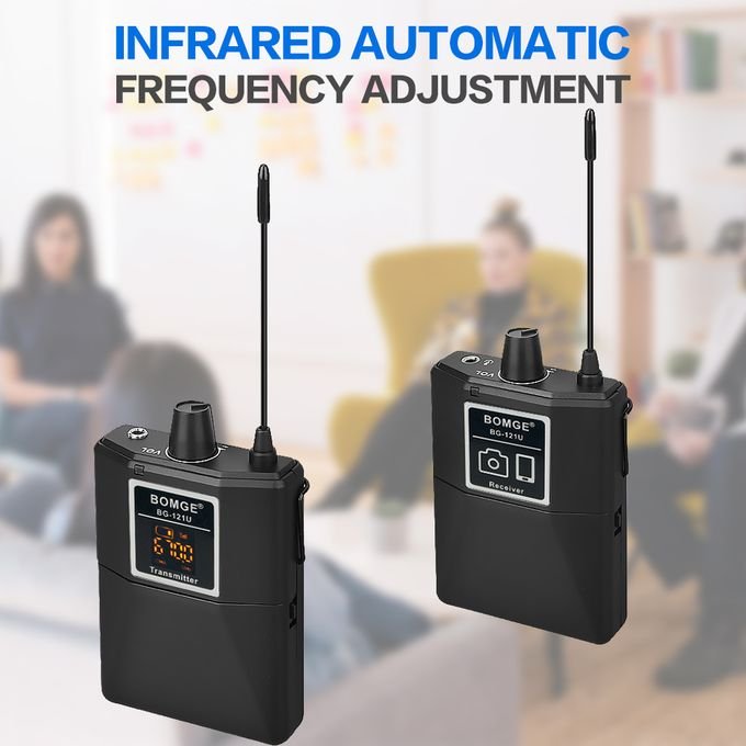 Bomge Wireless Lavalier Lapel Microphone Transmitter – Black in kumasi