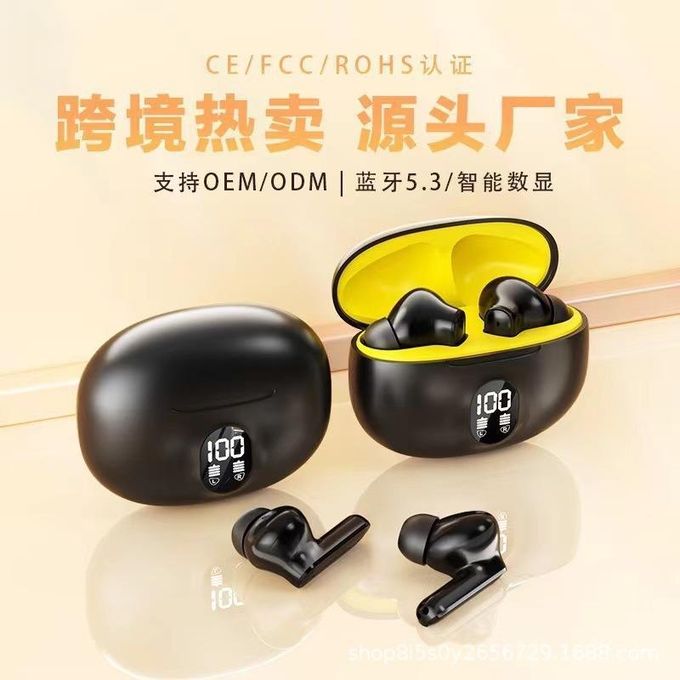 Black TWS Stereo Wireless Earbuds — product view 5
