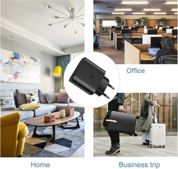 Buy 2er-Pack 25W USB C charger,Super Fast Charger mit 2M cable,Typ C for phones Adapter for Samsung Galaxy S23/S22/S21 Ultra/S21+/S20/Note20/S10/S9, iPhone 15 Pro/iPad Pro, Huawei in Kumasi Adum - Image 4