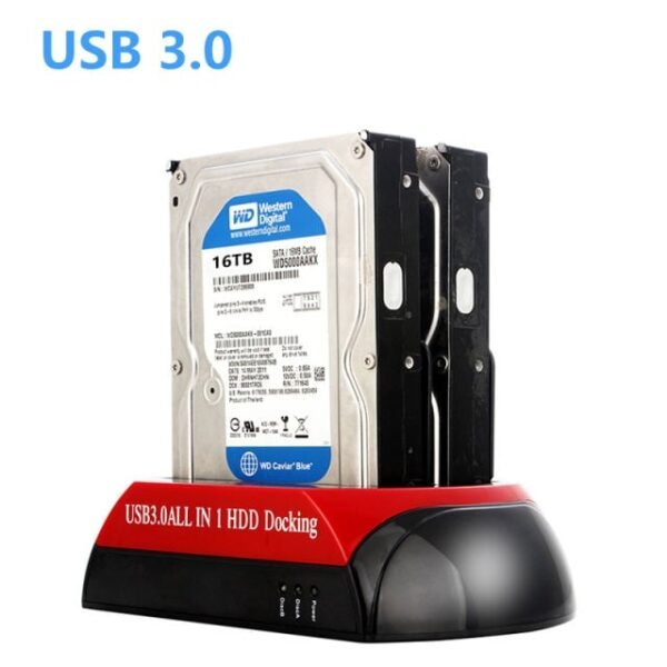 Buy USB To IDE Sate With Power Supply SSD HDD Docking Station For 2.5 3.5 Inch IDE SATA Hard Drive Disk With Card Reader USB Ports in Kumasi