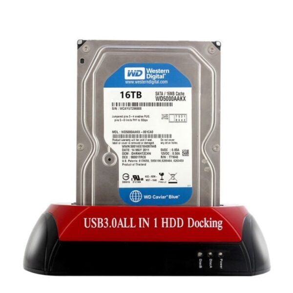 Buy USB To IDE Sate With Power Supply SSD HDD Docking Station For 2.5 3.5 Inch IDE SATA Hard Drive Disk With Card Reader USB Ports in Kumasi - Image 3