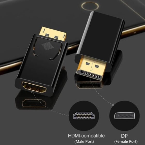 4K DisplayPort to HDMI-compatible Adapter Converter Display Port Male DP to Female HD TV Cable Adapter Video Audio For PC TV In Kumasi