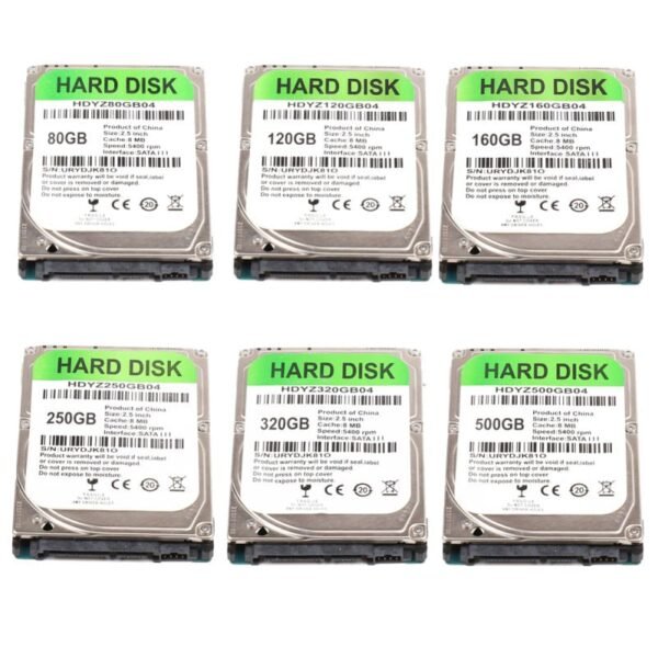 Buy 2.5 Inch SATA III 5400 RPM Internal Hard Disk Drive With 80GB 120GB 160GB 250GB 320GB 500GB Internal HDD For Laptop PC Computer in Kumasi - Image 2