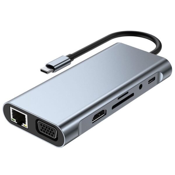 USB C Hub RJ45 Ethernet HDTV VGA Type C USB 3.0 2.0 SD TF Card Reader Dock for MacBook iPad Samsung S20 Dex Switch PS5 jj