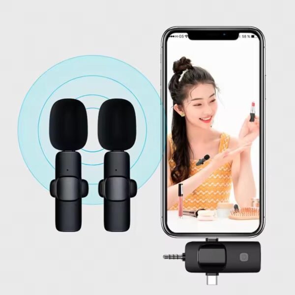 Buy Plug and play wireless lavalier microphone, suitable for video, recording, live broadcast, vlogging, interview wireless microphone K9 in Kumasi aa