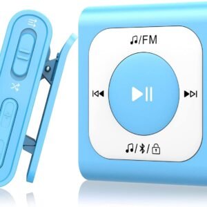 Buy 64GB Clip MP3 Player with Bluetooth, AGPTEK Portable Music Player with FM Radio, Shuffle, No Phone Needed, for Sports - A51PL in kumasi