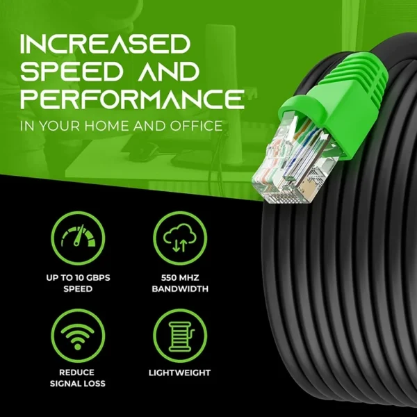Buy GearIT Cat6 Outdoor Ethernet Cable  30m Copper Clad Aluminum internet cable in Kumasi - Image 5