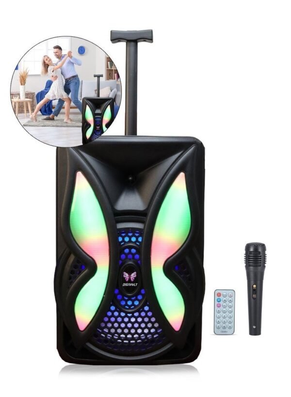 Buy 12 WIRELESS RGB LIGHT PROFESSIONAL RECHARGEABLE SPEAKER WITH WIRELESS MICROPHONE in kumasi