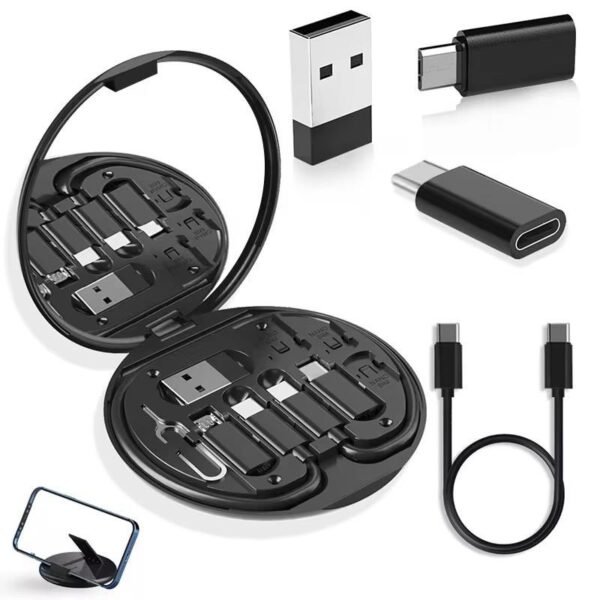 Buy Multifunction 60W Type C To Micro USB To Lightning Fast Charging Adapter Data Cable Kit for iPhone Samsung OTG Data Cable Set in Kumasi 1