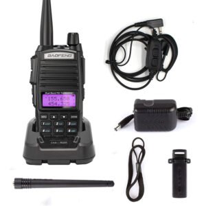 BAOFENG UV-82 5W Radio Handed Dual Band Portable Walkie Talkies with Earpiece