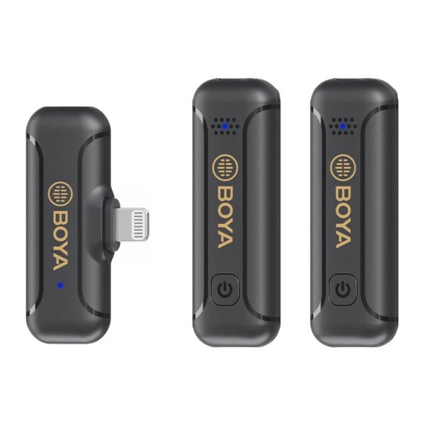 Boya By-WM3T2-D2 Digital True-Wireless Microphone System with Lightning Connector for iOS Mobile Dev