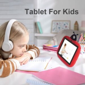 C Idea Kid Tablet 7 Inch For Kid 1024*600 Screen 32GB+4GB Sim 3000mAh with 4-hour Battery Life Red