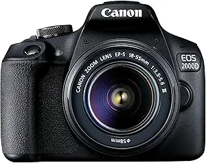 Canon EOS 2000D-Wifi 24.1 MP 3.0 Screen + Lens 18-55