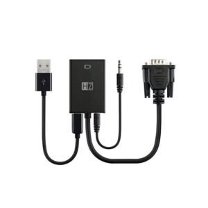 Heatz VGA To HDTV Adaptor With Audio - Black