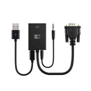 Heatz VGA To HDTV Adaptor With Audio - Black