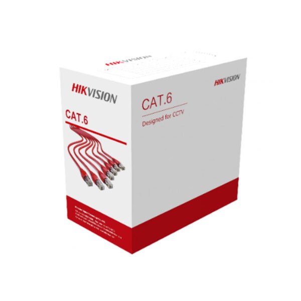 Hikvision 305 m CAT6 UTP Network Cable (Solid Copper, 0.55 mm, Gray)