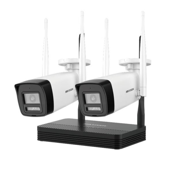 Hikvision 4 MP H.265 Two Bullet WiFi NVS Kit