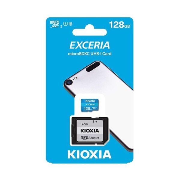 KIOXIA Micro SD Card With Adaptor - 128GB - Blue