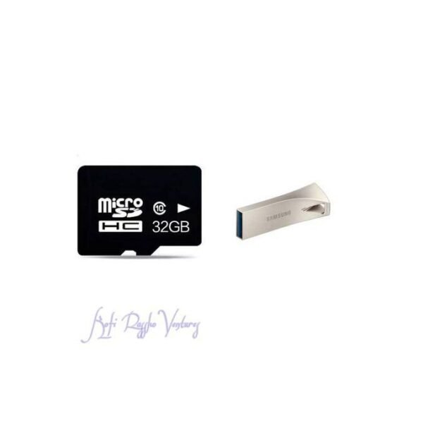 Micro SD Memory Card - 32GB - Black + Free Flashdrive 32GB